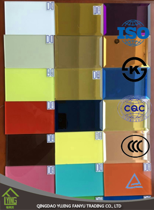 2mm, 3mm, 4mm, 5mm, 6mm, 두꺼운 색 건물을 위한 경쟁 가격을 가진 거울/착 색 유리