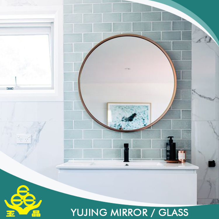 2mm 3mm 4mm Clear cosmetic mirror bathroom mirror with ISO certificate