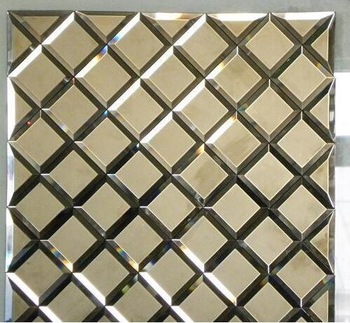 High quality silver coated colored mirror glass for large wall decorative