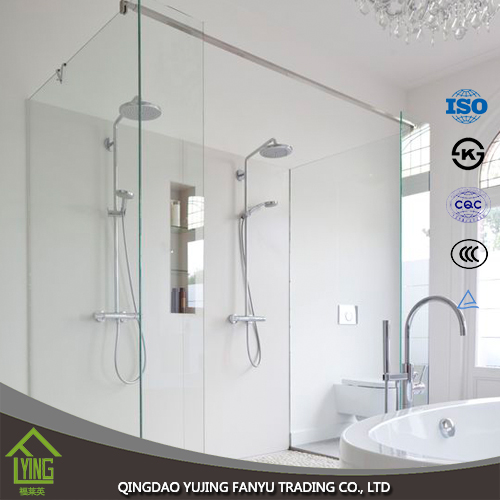 Shower room tempered glass in 6mm, 10mm and 12mm thick
