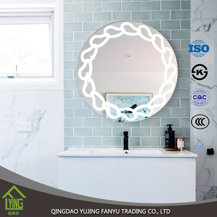 Top Grade New Coming Silver Mirror Modern Home Decor Bath Mirror LED Bathroom Mirror