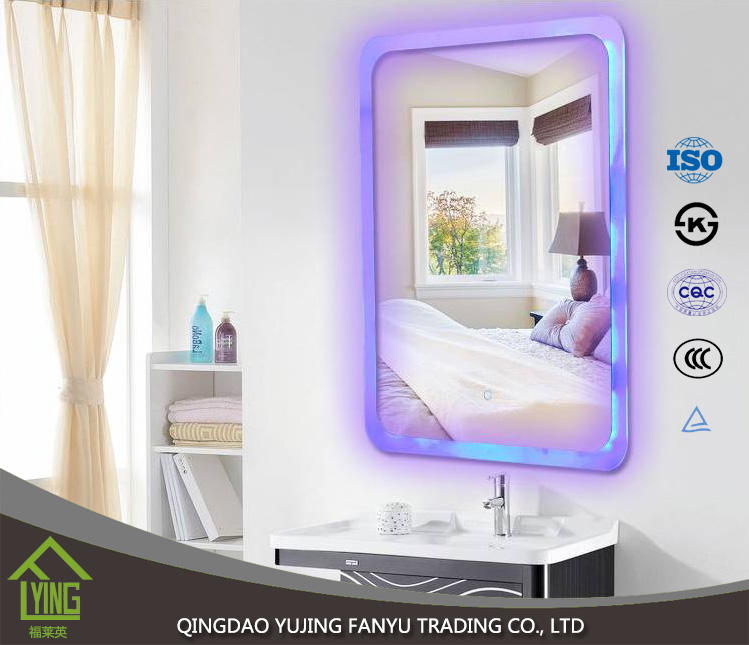 Usine de bonne qualité salle de bain hôtel conduit miroir miroir de courtoisie avec éclairage