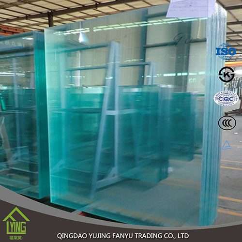 Wholesale float flat edge polished 10mm 12mm clear glass sheet with customers design