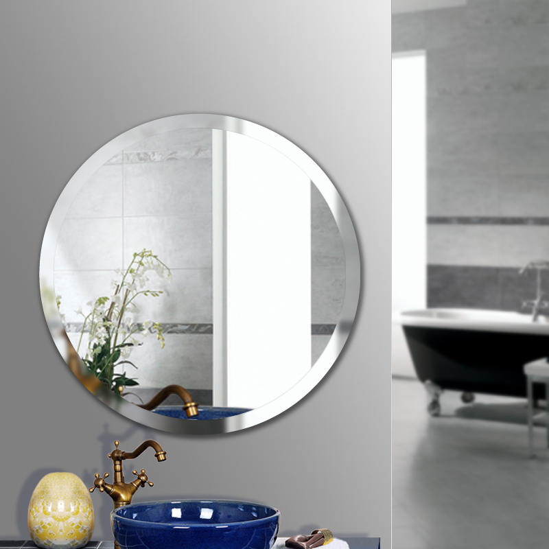 bâtiment de verre de miroir argent 4mm matière 4mm salle de bain pour hotel