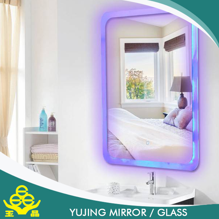 Wall hanging morden LED bathroom mirror silver mirror for decoration.
