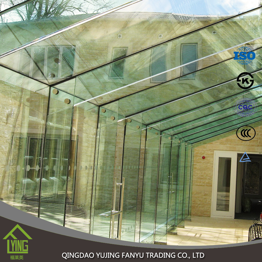 high end new products tempered glass cost per square foot for doors and windows