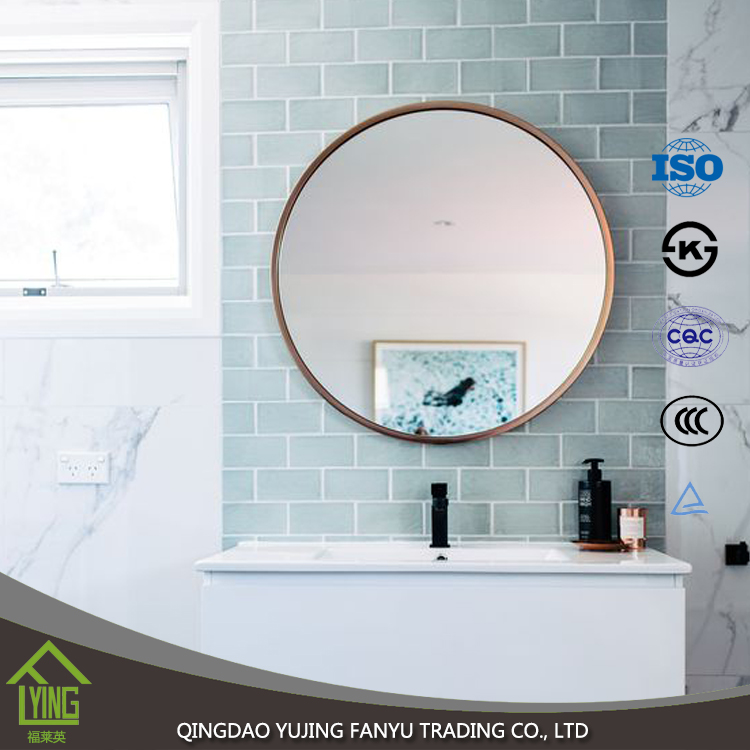 low price good design 5mm decorative bathroom side wall mirrors tile high quality bathroom mirror