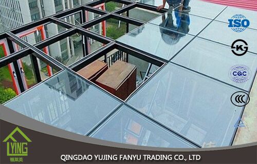 YUJING factory whlesale blue reflective glass 4mm with top quality