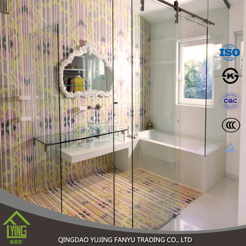 高档工厂价格透明钢化玻璃浴室淋浴门玻璃