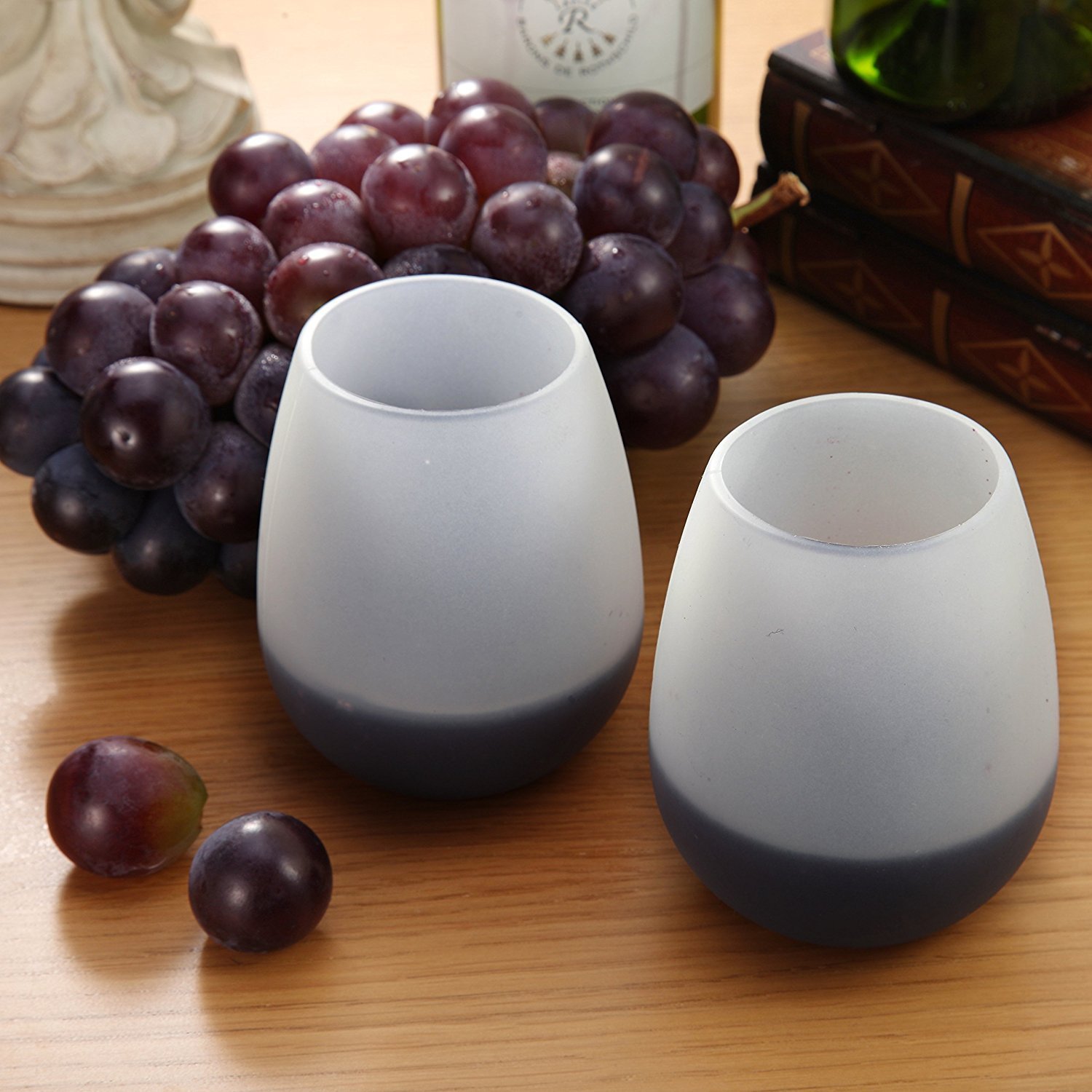 100% BPA Libere los vidrios de vino del silicón Lavaplatos Copas seguras del vino del silicón