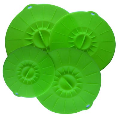 100 % Silicone Suction Lids and Food Covers,Fits Various Sizes of Cups, Bowls, Pans, or Containers