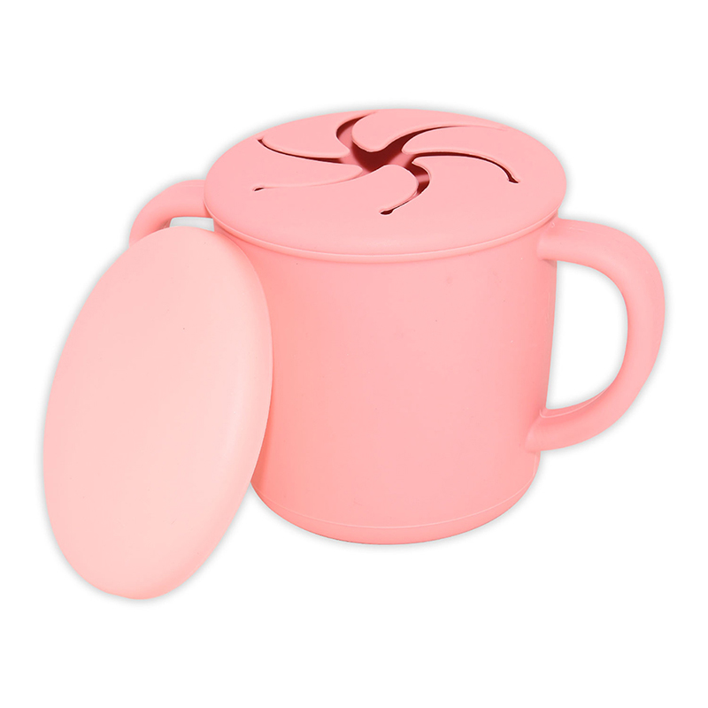 Benhaida BPAフリーフードグレードスピルプルーフソフトエコフレンドリーの赤ちゃんシリコーンキッズスナックカップと蓋