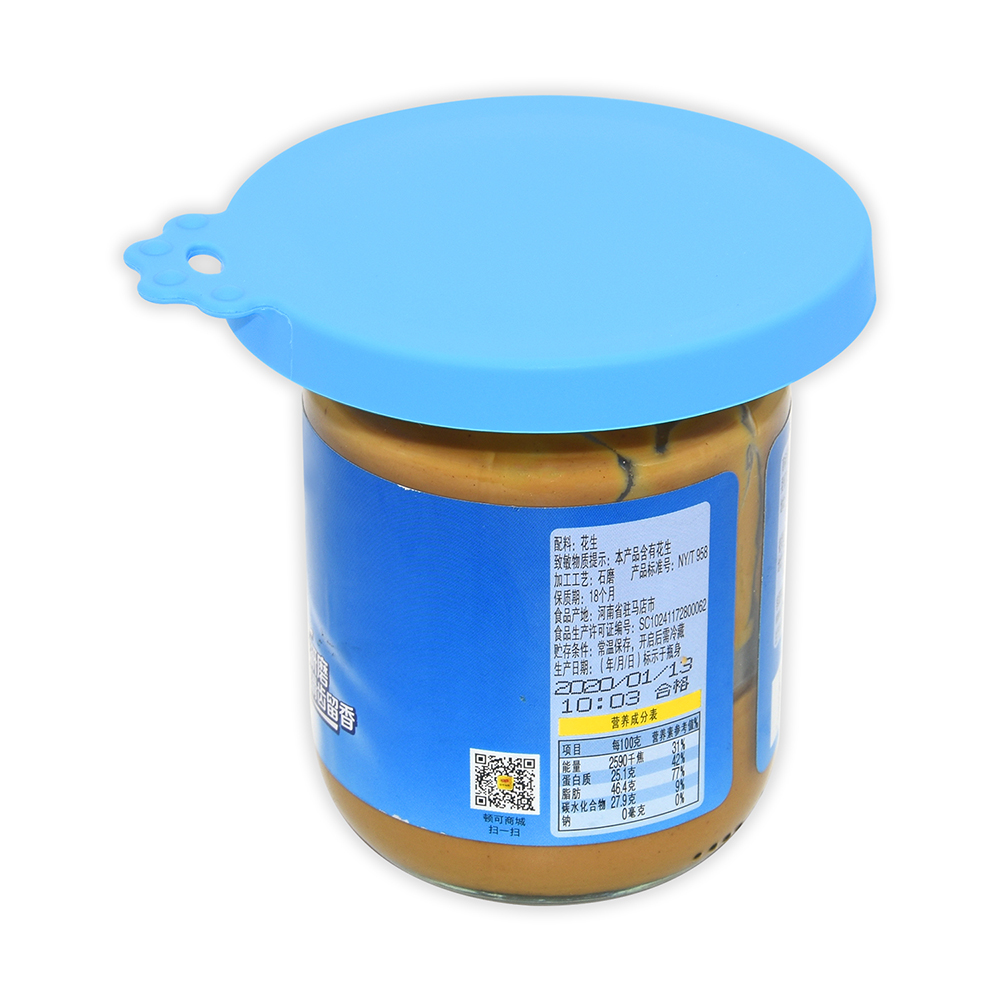Benhaida wiederverwendbare Lagerbehälterabdeckung Benutzerdefinierte Farbe Universal Silizium-Becher Deckel Lebensmittelqualität Haustierhundkatze Silikon-Zinn-Deckel