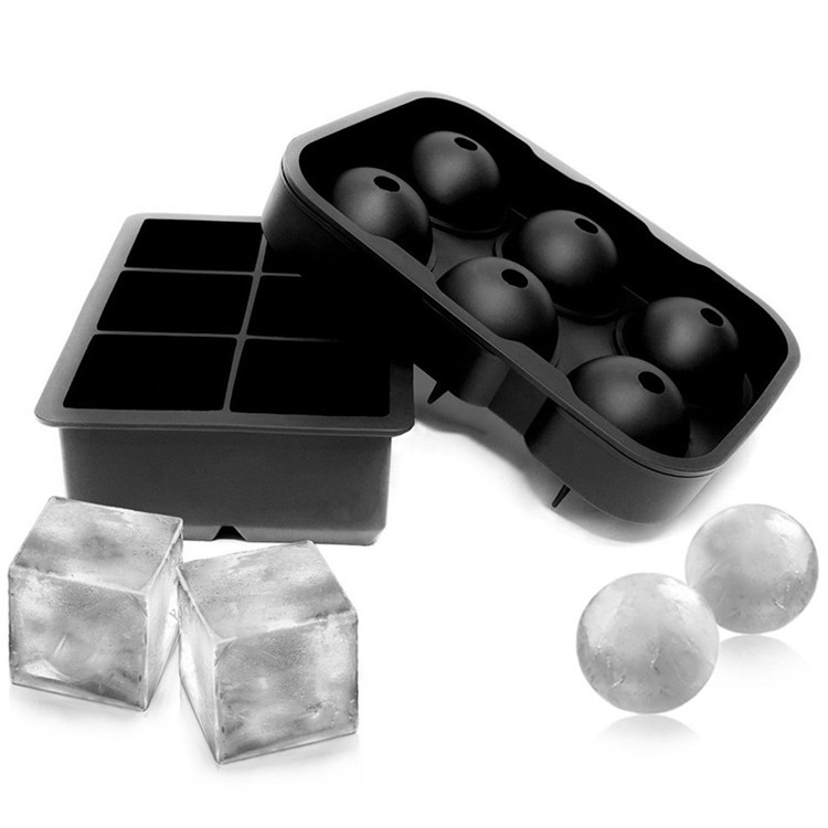 Fabricante del molde de la bola del hielo del silicón de la FDA, BPA liberan el surtidor grande al por mayor de la bandeja del cubo de hielo del silicón