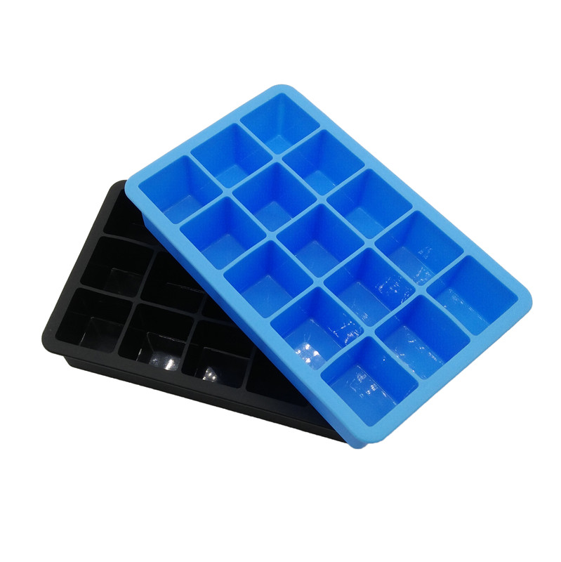 China Factory 15 Cubes Silicone Ice Cube Tray Chocolate Molde