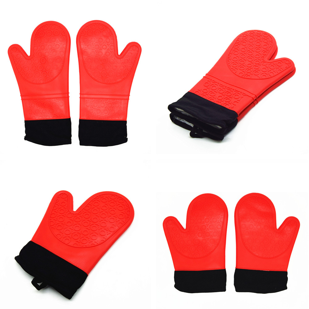 China Silicone Oven Mitts Supplier, Heat Resistant Silicone BBQ Grill Oven Gloves, Silicone BBQ Grill Oven Mitt