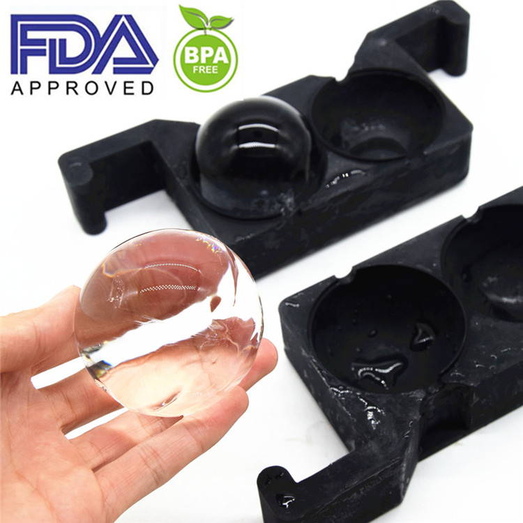 BPA freie klare Eis-Kugel-doppelte Form, Silikon-Eis-Kristall-freie Eis-Kugel-Form Fabrik
