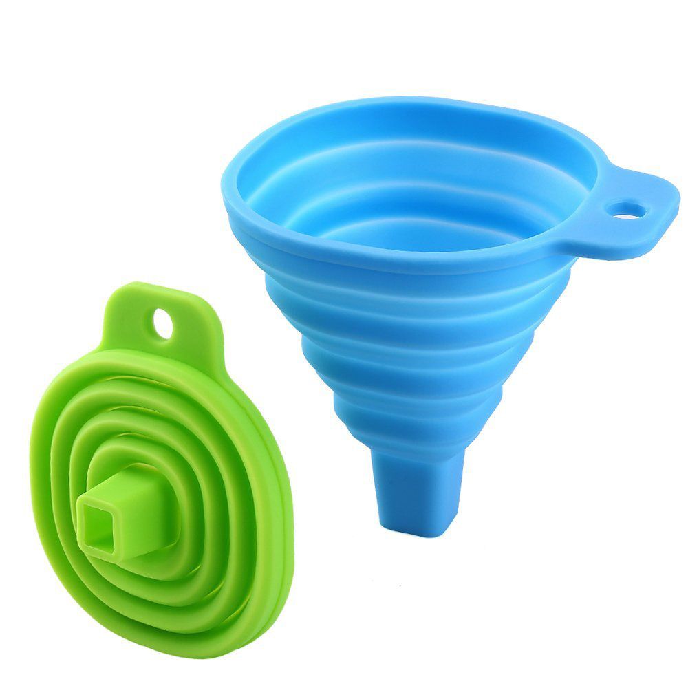 Chinese Supplier Factory Price Premium Silicone Foldable Funnels Wholesale