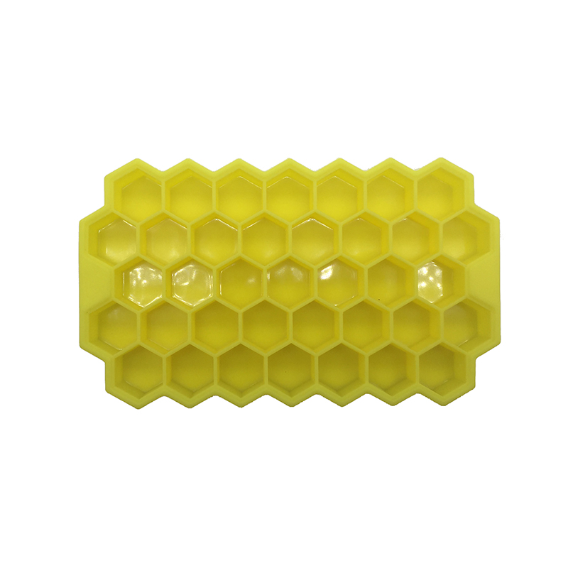 Chinese supplier 37 Cavity FDA Silicone Honeycomb shaped Ice Cube Mold Wholesale