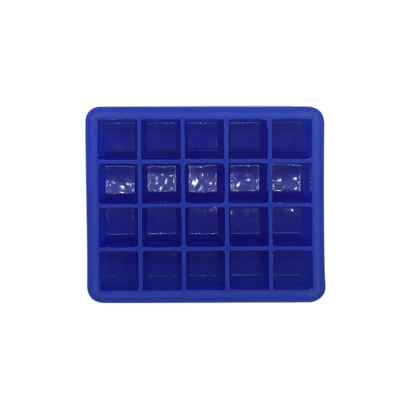 Factory Direct 20 Cavity FDA Silicone 1" Ice Cube Tray  Wholesale
