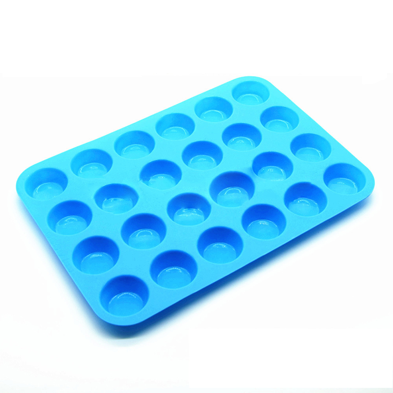 Factory Direct 24 kop Non-Sticky FDA Silicone Cupcake Carrier, Cupcake tray groothandel