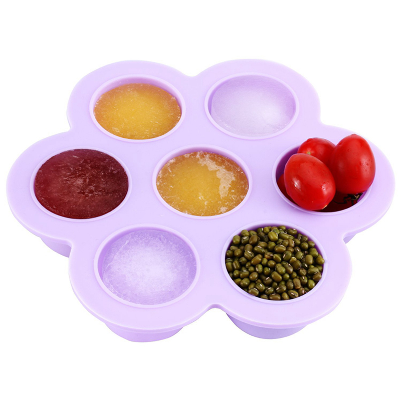 Factory Direct FDA Silicone 7 Cavity Babyvoeding Bowl, Baby Food Container