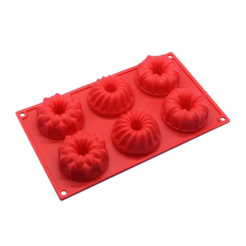 Fabrik Direkt Food Grade Silikon Mini Bundt Kuchen Pfannen, Zimt Bundt Kuchen Tablett