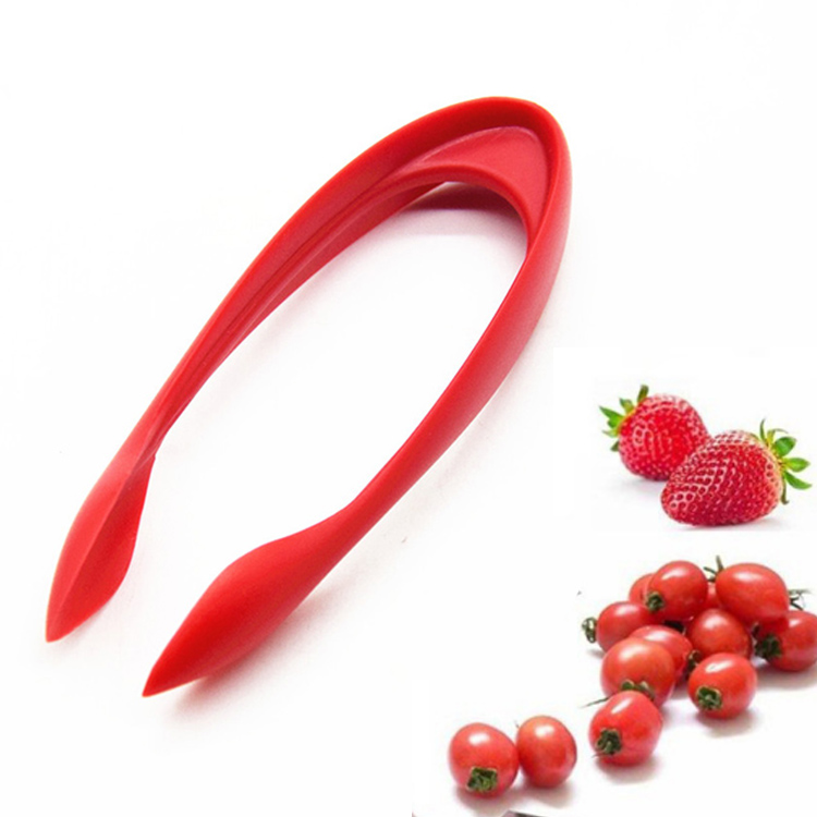Factory LFGB Plastic Easy-Release Strawberry Huller and Tomato Corer