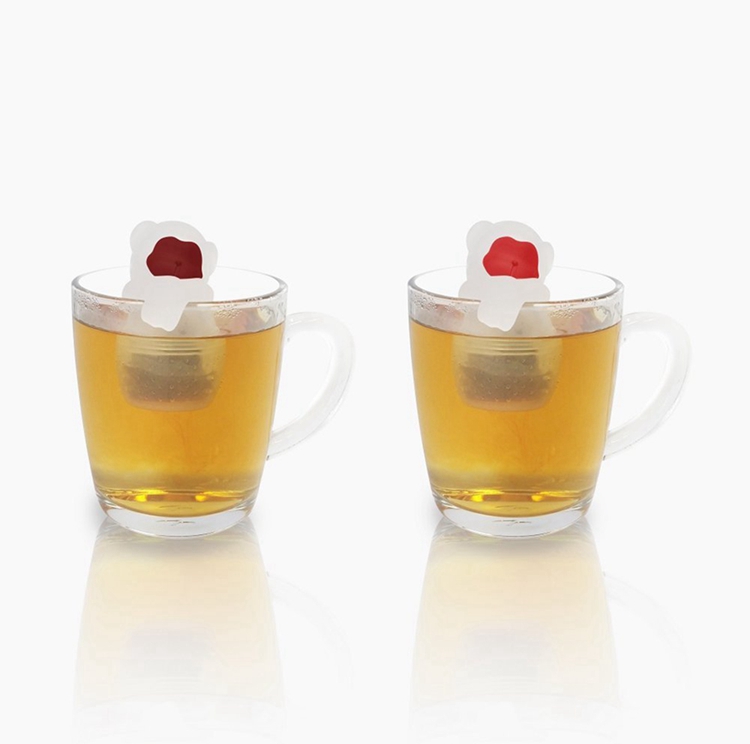 Infusador de chá de maconha Teamong resistente ao calor, Força de macaco Silicone Tea Infusor de especiarias ervas