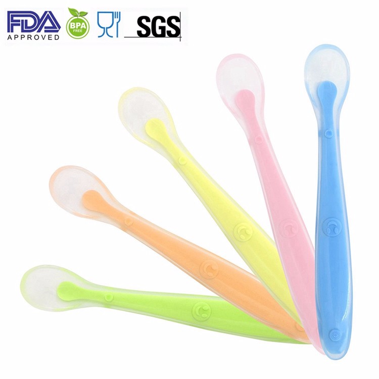 LFGB Aprovado Soft Feeding Spoon Original Fabricante