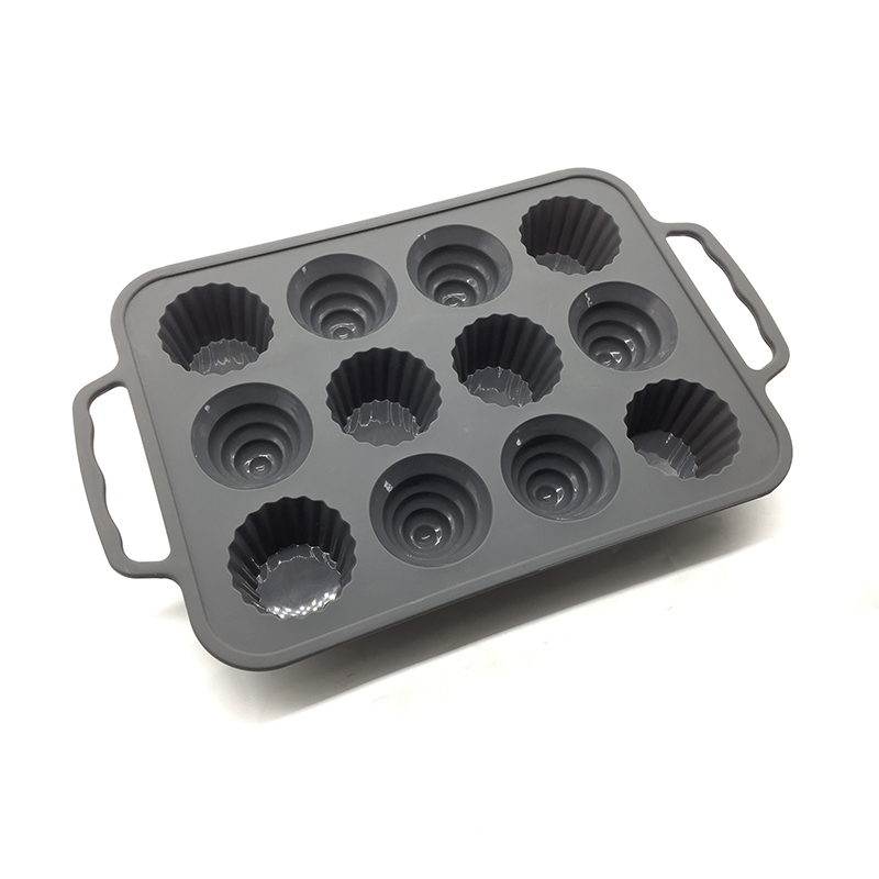 New Arrival Easy to take Steel reinforced FDA Silicone Muffin baking Pan Wholesale