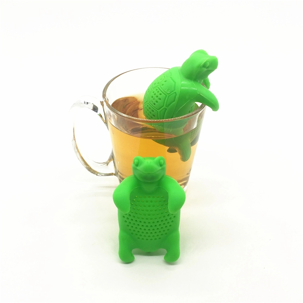 New design ! Creative Silicone Tea Turtle Infuser, Green