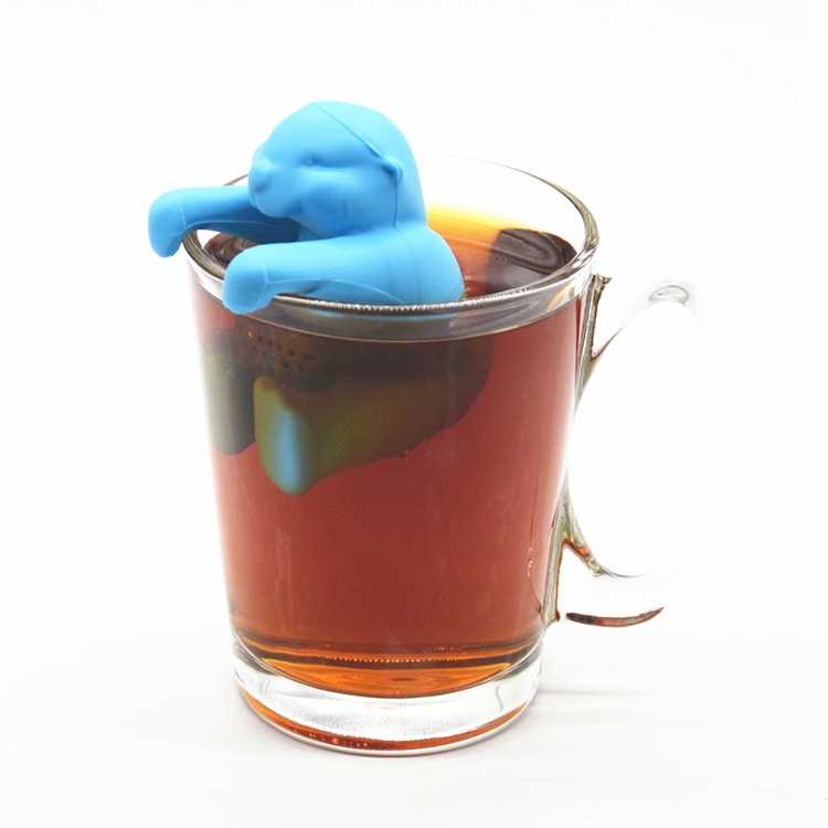 Otter Tea Infuser Поставщик 100% Пищевой класс Силиконовый оттор Свободный лиственный чай Infuser Factory