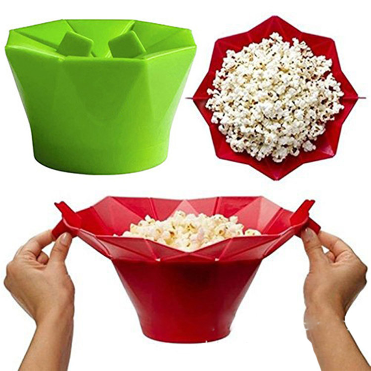Silicone Poppers a microonde popcorn, creatore popcorn, macchina popcorn