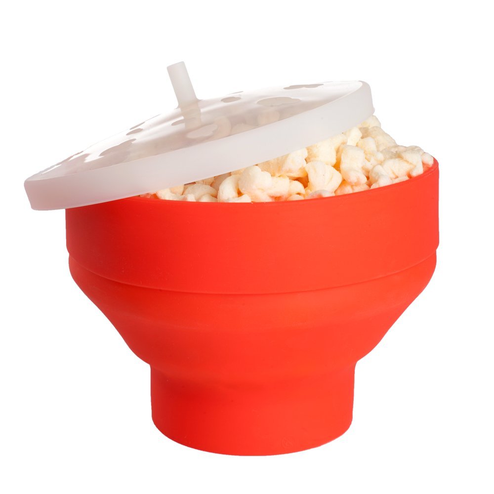 Popper pieghevole del popcorn del silicone di FDA del silicone del microonde
