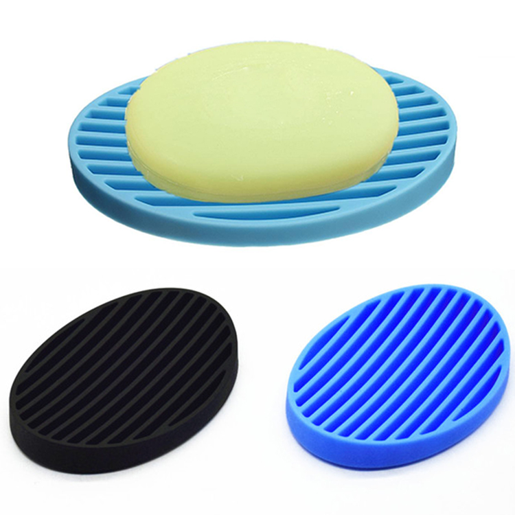 Porte-savon en silicone en gros, support de savon de silicone souple, boîte de savon de silicone sans BPA