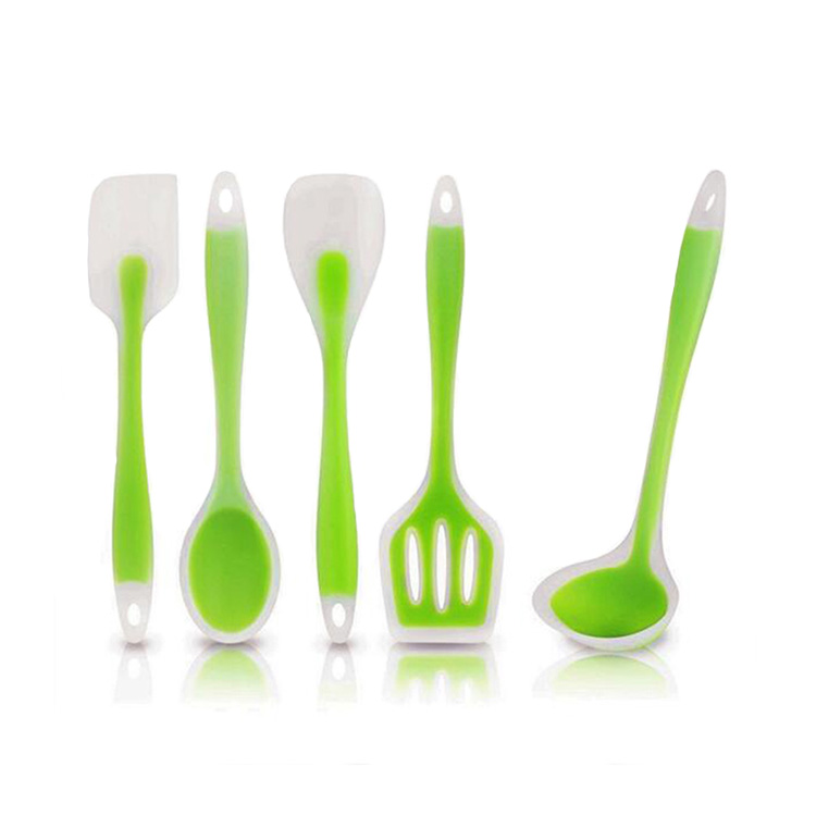 En gros ustensiles de cuisine ensemble de spatule en silicone, Ustensiles de cuisine sans BPA