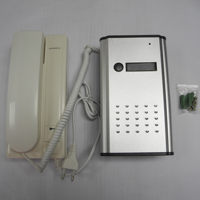 Collegamento a 2 fili Audio telefono del portello di sicurezza Citofono PY-DP3208A