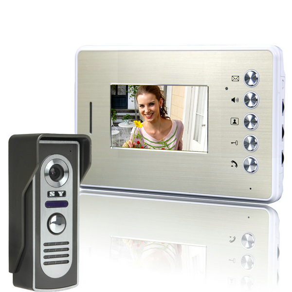 4.3 Inch Video Door Phone Doorbell Intercom with Unlock Monitor Function　　PY-V455M11