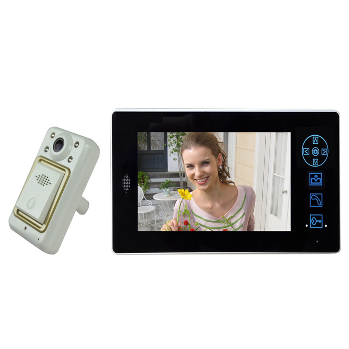 7inch wireless Peephole Viewer Door Phone Security Camera Home Automation System  PY-V8501-B