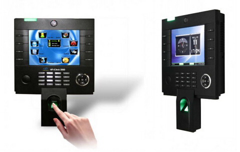 Dipendenti Biometric Time Clock, tocco della macchina fotografica di controllo di accesso Schermo PY-iclock3800