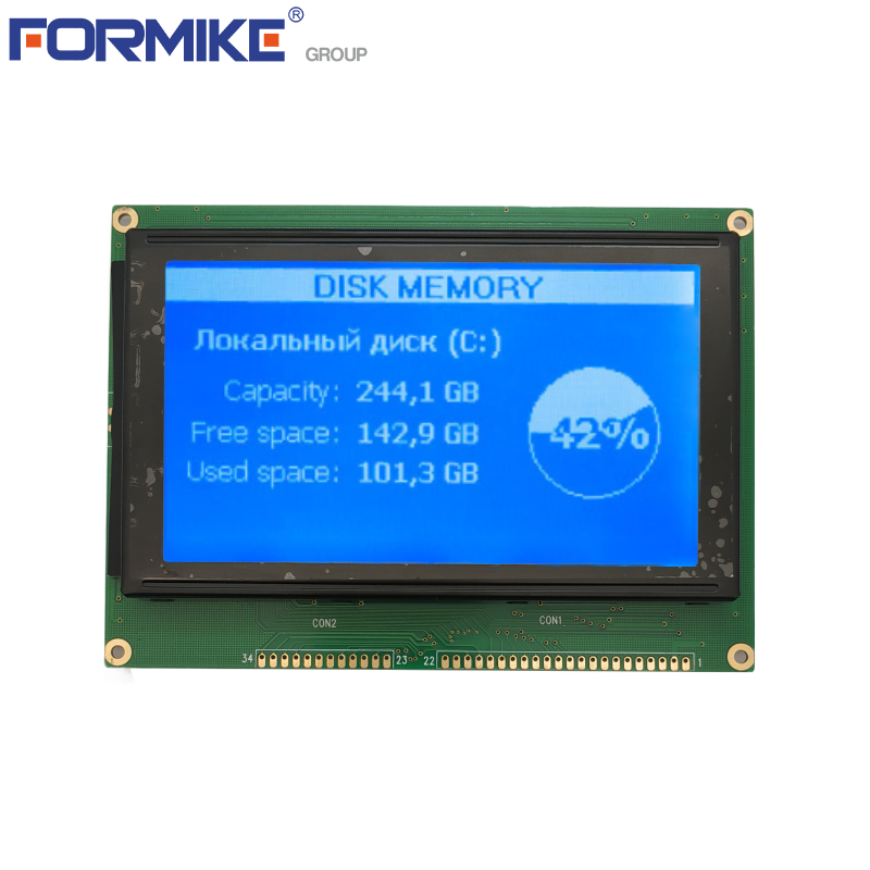 240*128 LCD显示240x128点5.1英寸LCD制造商240*128图形LCD模块（WG2412B0）