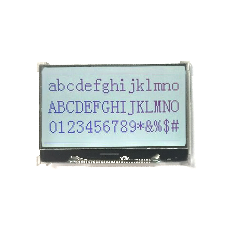 Module LCD monochrome graphique LCD Transflective 128x64 COG RGB 12864 Affichage graphique (WG1206Z0FSW6G)