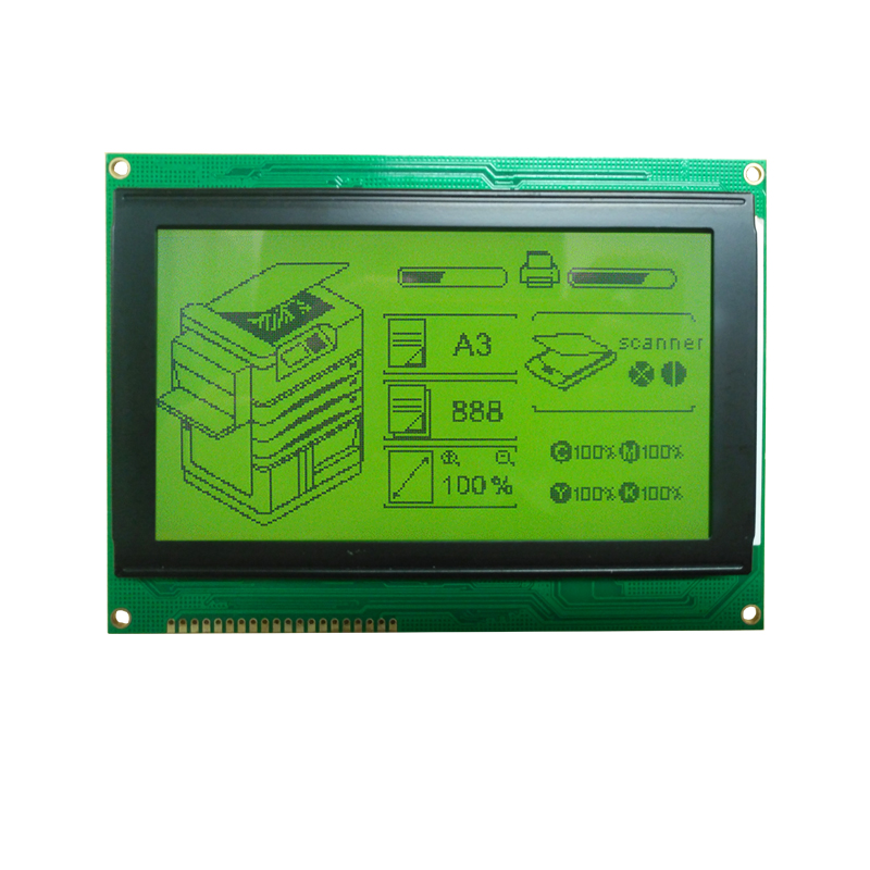 STN LCD Display 240x128 Graphic LCD Module COB With Yellow Green Color(WG2412Y4SBY6B)