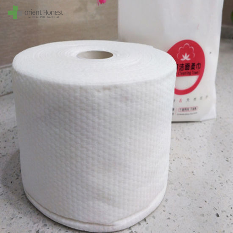 20*20 cm disposable cotton face towel roll Hubei supplier with ISO13485