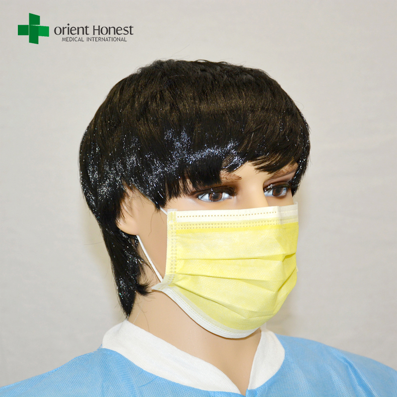 3 plys custom surgical masks , 99% filtration dentist face mask , latex free face mask for food service