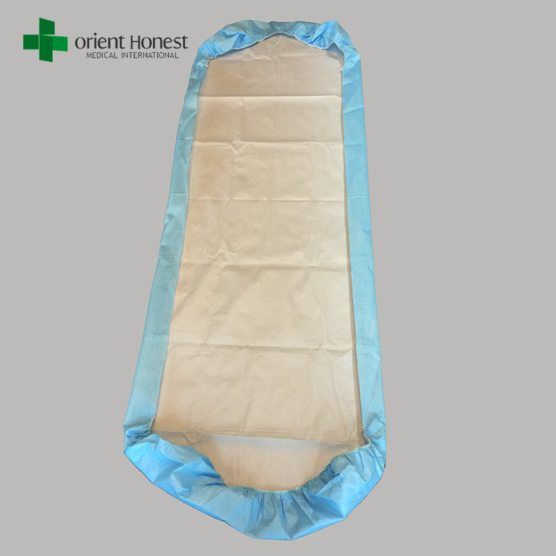 Cubierta de cama no tejida a prueba de líquidos aprobada por CE ISO con extremos elásticos