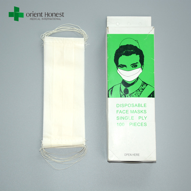 Chine fournitures dentaires 2ply papier jetables visage masque fournisseurs