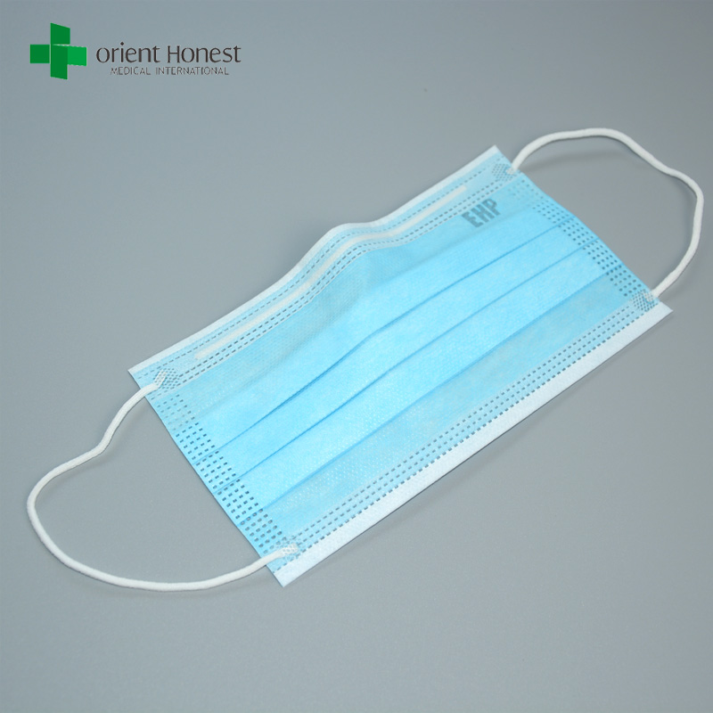 China disposable surgical face covering with embossing LOGO manufacturer