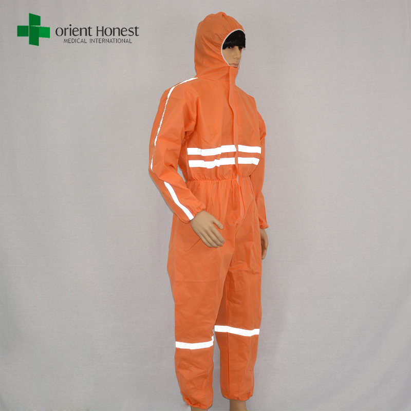 China supplier construction workwear overalls,colorful coverall non woven,China plant for bright colored overalls